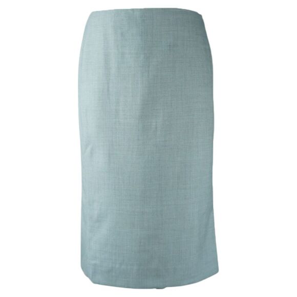 Jil Sander Light Grey Cashmere Office Skirt